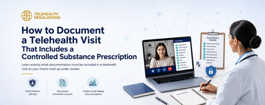 How to Document a Telehealth Visit That Includes a Controlled Substance Prescription