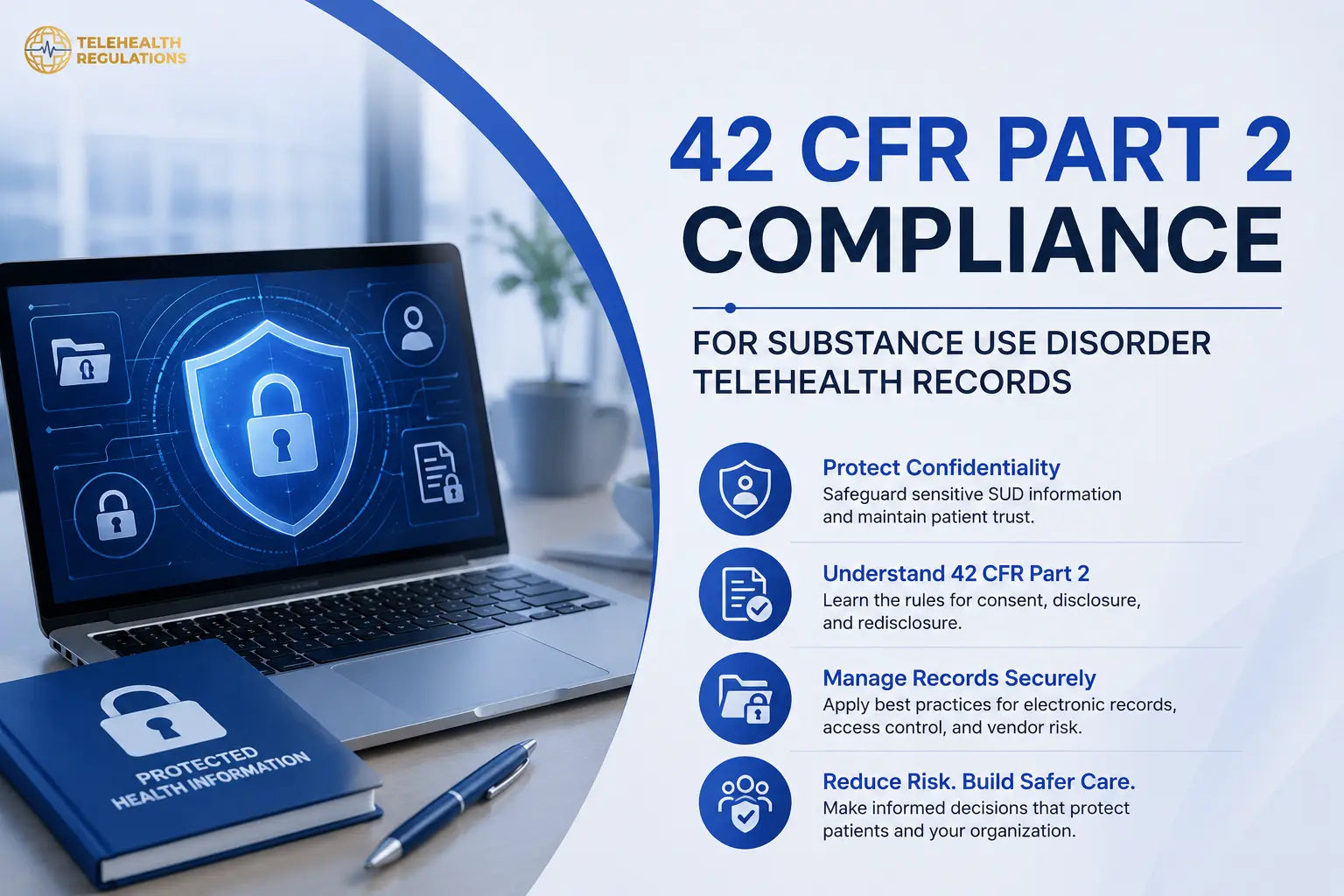 42 CFR Part 2 Compliance for Substance Use Disorder Telehealth Records